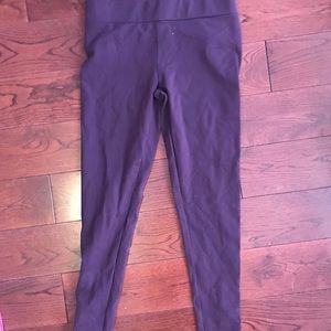 Purple cotton full length leggings